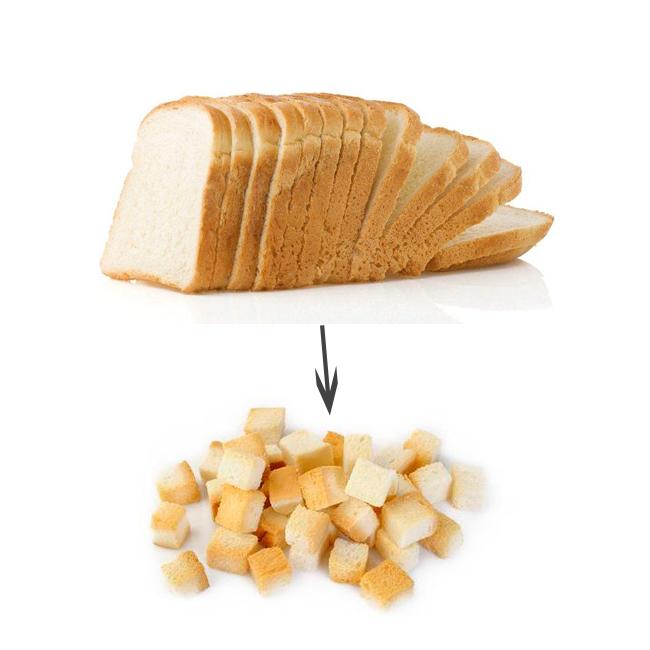 Automatic Crouton Cutting Machine / Bread Cube Cutting Machine 1300*600*1100mm Size 0