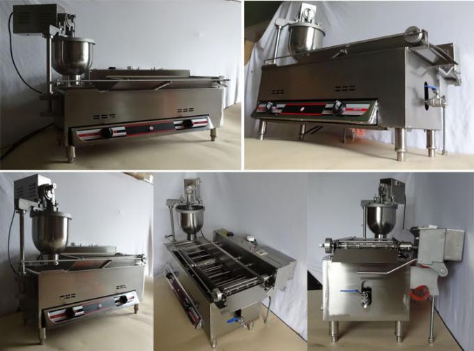 Gas Automatic Donut Making Machine With 3 Molds, Commercial LPG Doughnut Maker 0