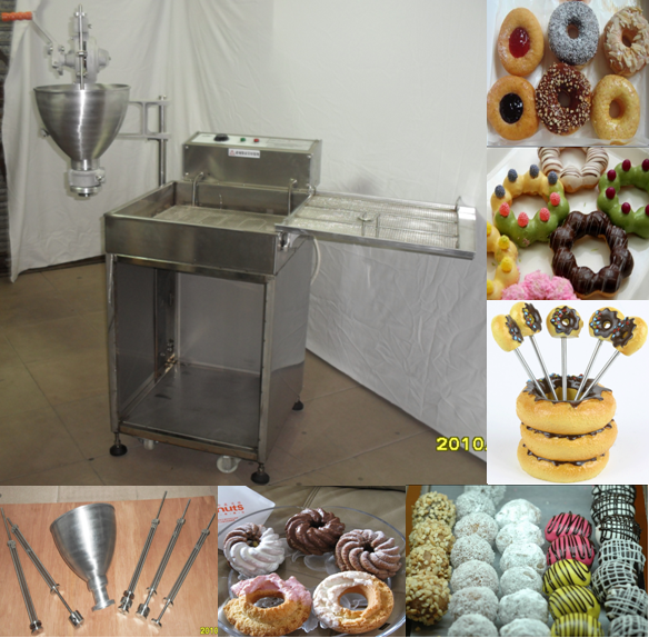 Automatic Doughnut Making Machine 105*90*140cm Dimension For Cake Shop 0