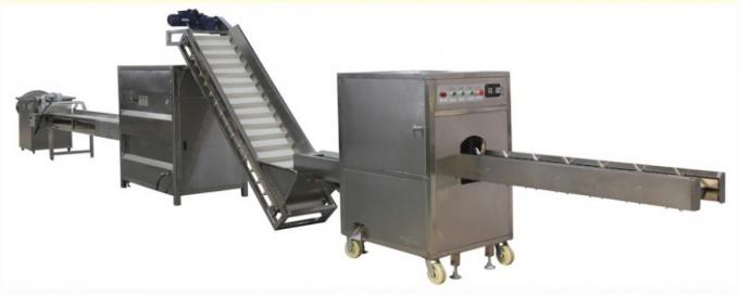 QG-600 Dry Garlic Peeling Machine / Onion Roots Cutting And Peeling Product Line 0