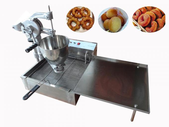 Stainless Steel Automatic Mini Donut Machine , Commercial Donut Making Machine 0