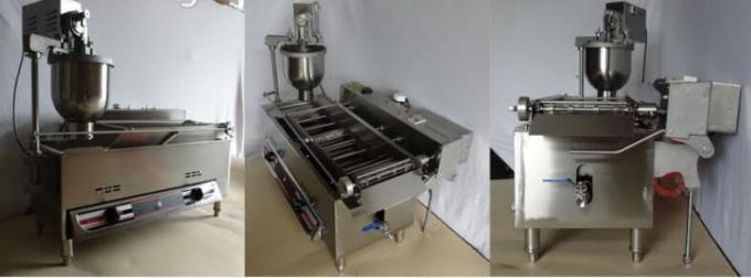 Stainless Steel Automatic Mini Donut Machine , Commercial Donut Making Machine 1