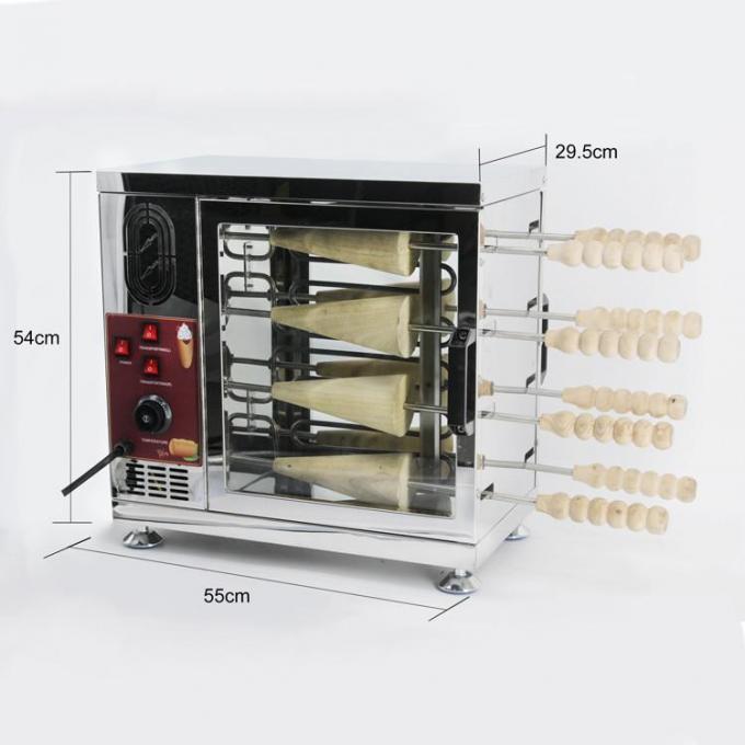 Lightweight Ice Cream Chimney Cake Machine 220v / 110v 50hz High Efficiency 3