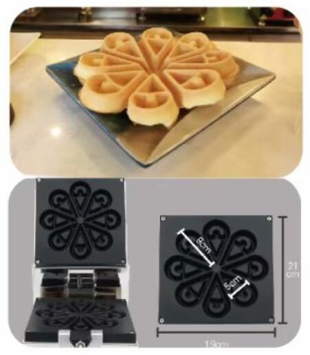 Anti Corrosion Food Industry Machines Rotary Mini Waffle Maker Machine 0