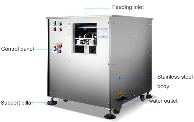 Stainless Steel Fish Slicing Machine Automatic Fish Filleting Machine 2.5kw Power 0