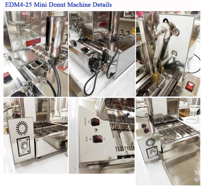 Automatic Donut Making Machine Commercial 4 Rows Mini Doughnut Machine 0