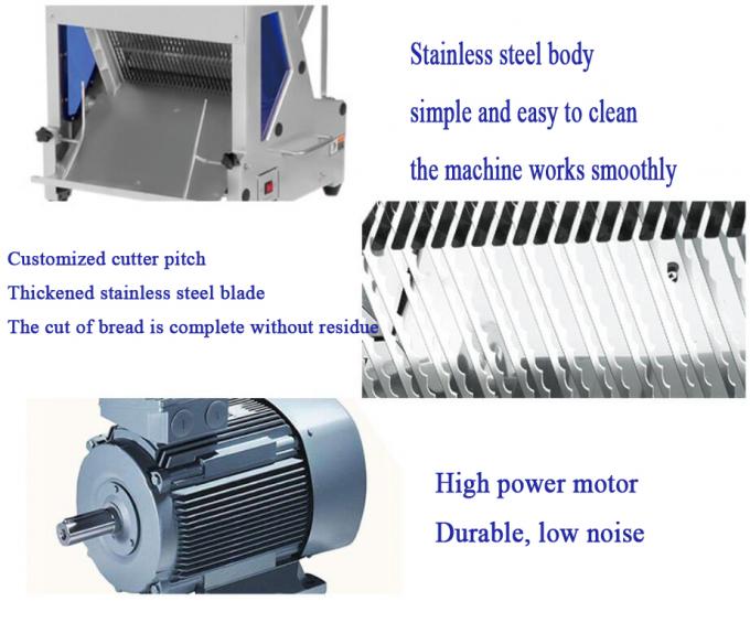 Commercial Bread Slicing Machine, Stainless Steel Bread loaf Cutting Machine 1
