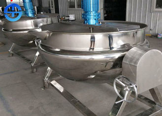 Reliable Stainless Steel Steam Jacketed Kettle / Electric Cooking Pan