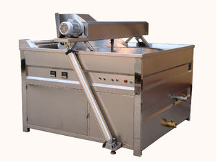 Automatic Stirring Plantain Chips Fryer Machine / 79kw Peanut Frying Machine