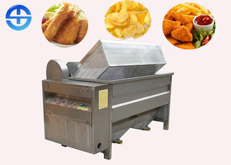 Automatic Onion Frying Machine Oil Water Mixing Double Insulating