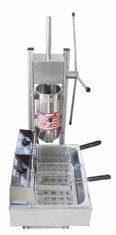 Stainless Steel Manual Churros Machine 5kw Power 12L Fryer With Molds