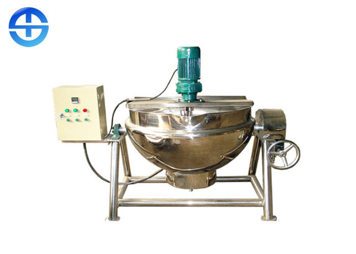 China 300L Electric Steam Jacketed Kettle Smokeless / Dust Free For Fruit Jam factory