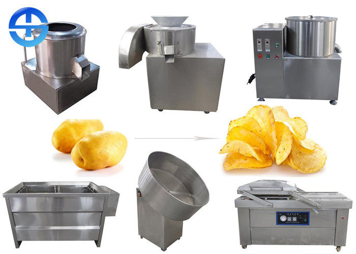 China Semi Automatic Potato Chips Making Machine Small Scale With Stainless Steel Material factory