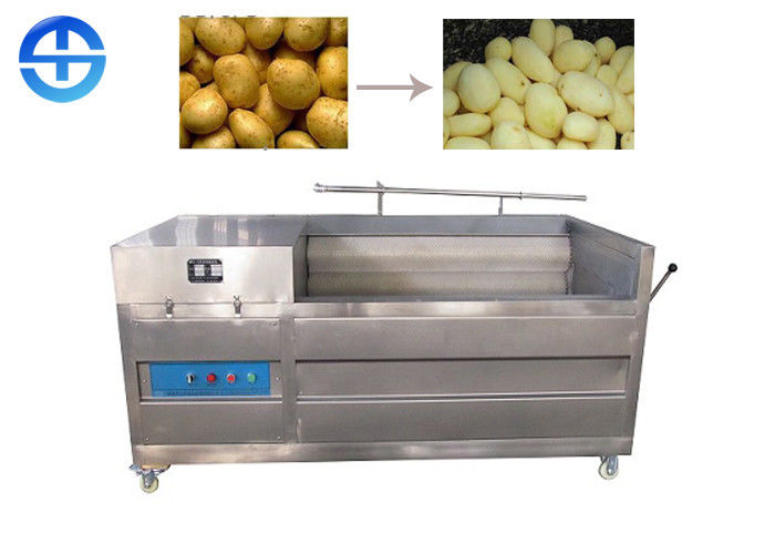 China Industrial Ginger Washing And Peeling Machines For Vegetable Cleaning factory