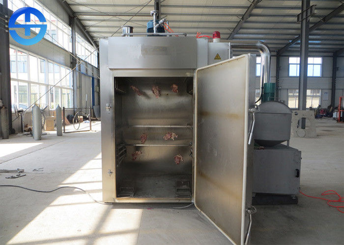 China Full Automatic Stainless Steel Fish Smoker , Commercial Meat Smoker QZX-50 factory
