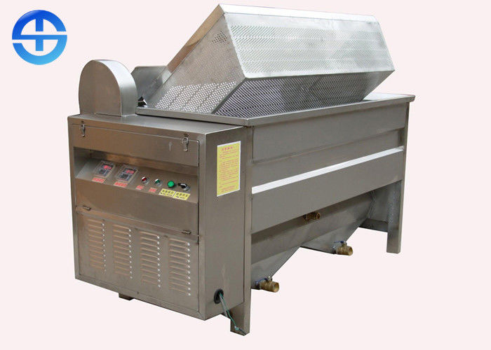 China Chicken Deep Fryer Machine , Automatic Fryer Machine For Potato Chips / Rice Crisp factory