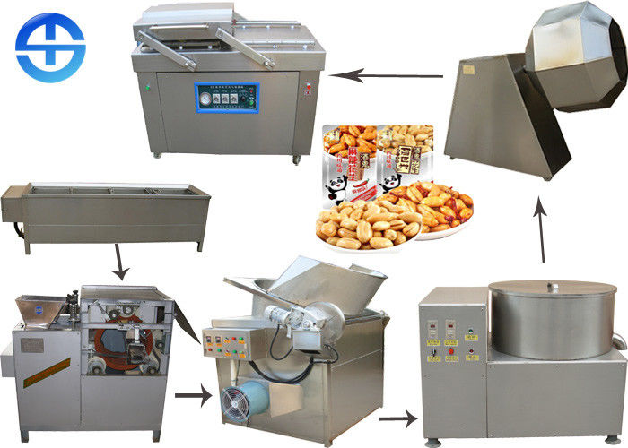 China Easy Operate Peanut Peeling Machine 400 kg/h Fried Peanut Processing Line factory