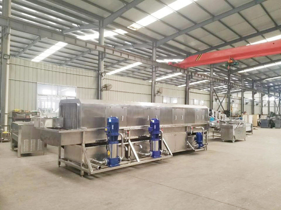 China Gas Heating Potato Chips Production Line 69-168kw Heating Power 850kg factory