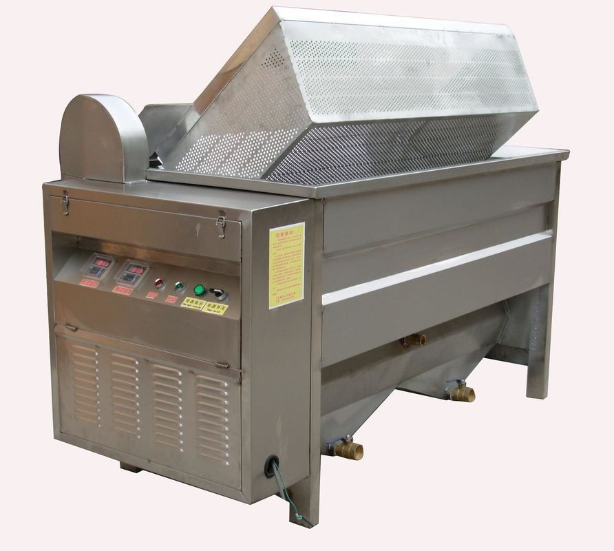 China 380v Automatic Discharging Food Frying Machine For Potato Chips / Fish Fryer factory