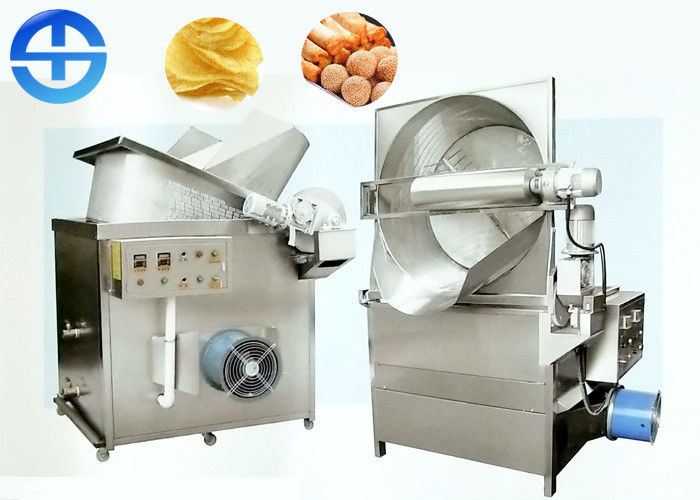 China Electricity Heating Mode Fried Chicken Machine / Sanitary Potato Fryer Machine factory