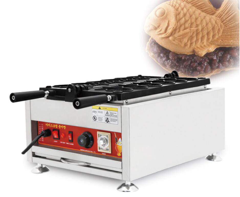 China 24kg Net Weight Food Industry Machines Small Taiyaki Fish Waffle Maker factory