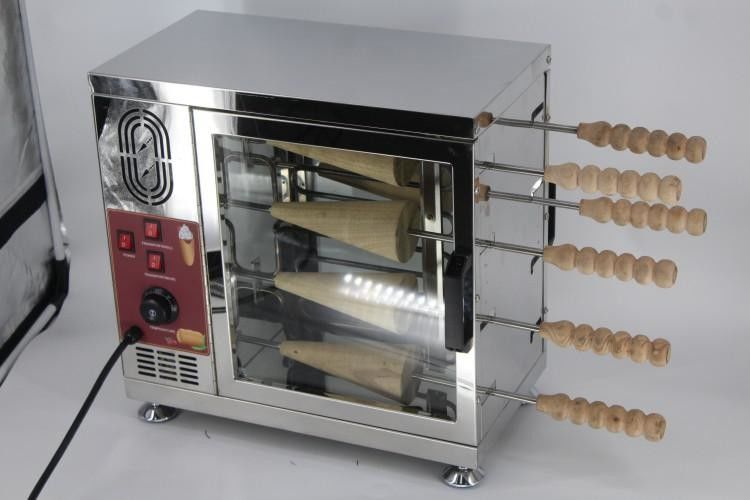 China Lightweight Ice Cream Chimney Cake Machine 220v / 110v 50hz High Efficiency factory