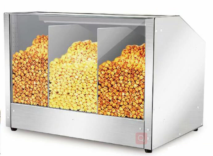 China Warm LED Lamp Commercial Popcorn Warmer Machine For Cinema / Coffee Shop factory