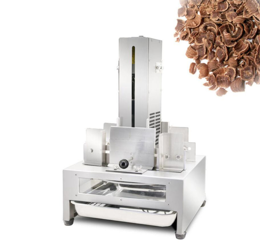 China Chocolate Slicing Food Industry Machines Electric Chocolate Chip Crumb Scraper Machine factory