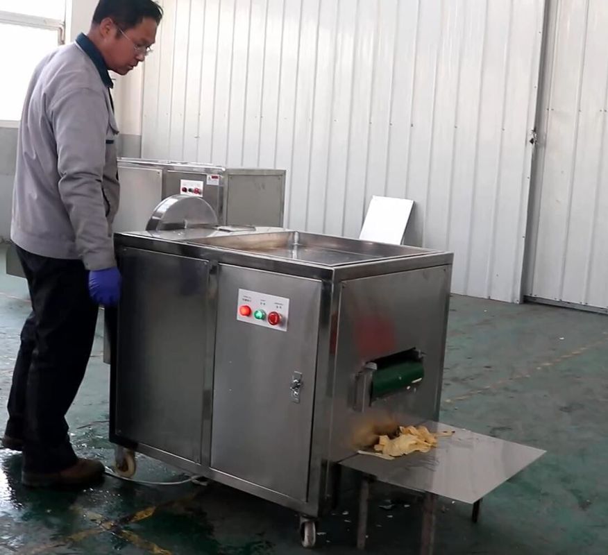 High Capacity Banana Chips Production Line Green Banana Slicing Machine 0.74kw Power